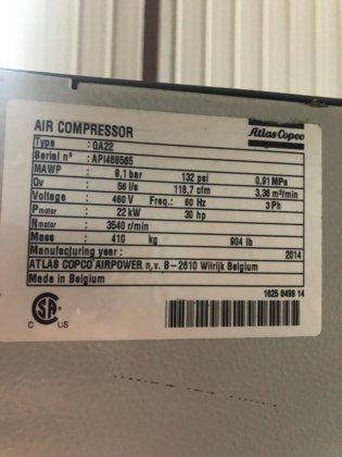 阿特拉斯-科普柯空气压缩机