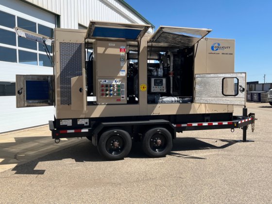 斯堪尼亚拖车 368 千瓦，480 伏，带斯坦福交流发电机的柴油发电机