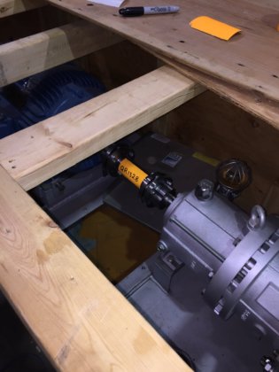 Mポンプとウェグ25馬力モーター