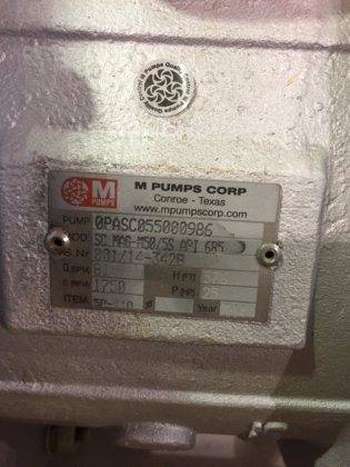 Mポンプとウェグ25馬力モーター