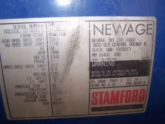 STAMFORD, EINDE GENERATOR