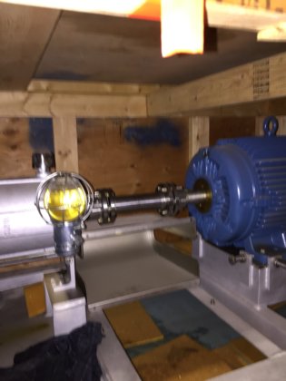 Mポンプとウェグ15馬力モーター