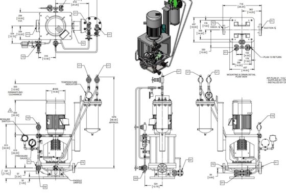 PCCポンプとバルドール20馬力モーター