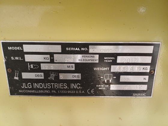 2012 JLG 3369LE