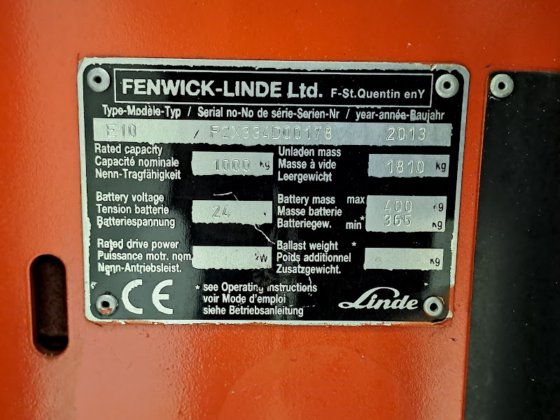 2013 LINDE E10