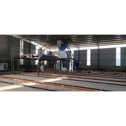 自動セラミック粒子壁パネル装置