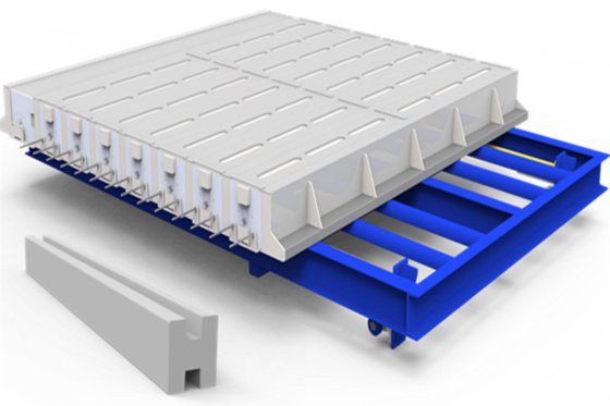 プレキャストコンクリートフェンスパネルとポストモールドマシン