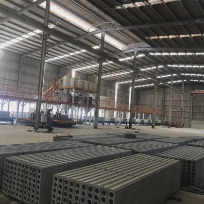 軽量石膏壁パネル生産ライン