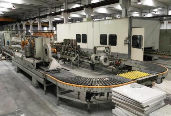 BRETON GRANITE TILES POLISHING LINE in Domegliara, Veneto, Italy