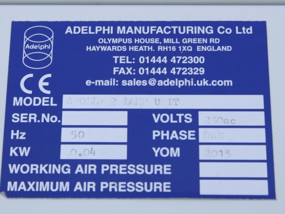 阿德尔菲阿波罗 II 号液体检查装置