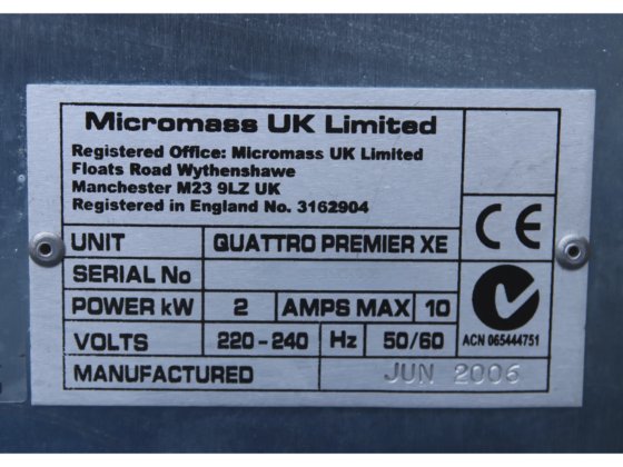 Waters Corp Quattro Premier XE