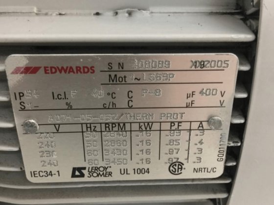 Edwards E2M1.5 旋片真空泵