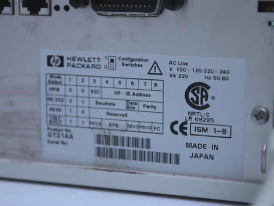 HP Agilent G1314A VWD 1100