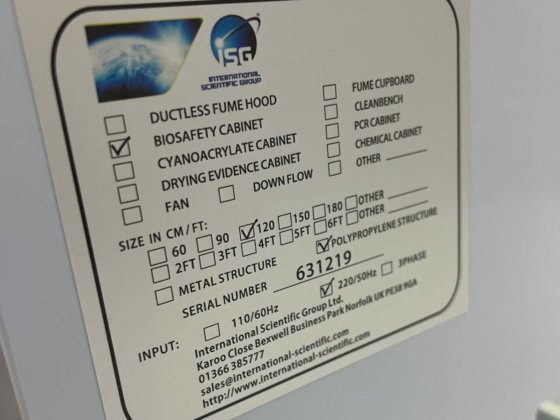 ISGバイオセーフティキャビネット クラス2