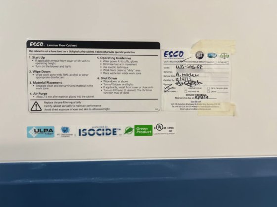 Esco Airstream 第 3 代层流柜