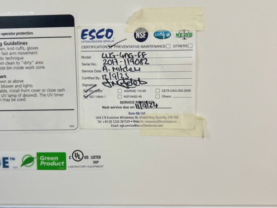 Esco Airstream 第 3 代层流柜