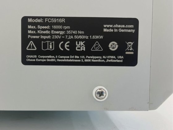 オウス 5916R 冷凍遠心分離機