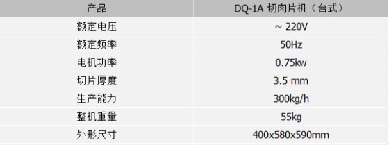 DQ-1A 切肉片机(台式)