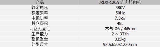 JRDX-120A冻肉绞肉机