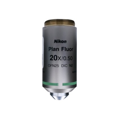 Nikon Plan Fluor DIC N2 20x/0.50 M25 Thread Size Microscope Objective ...