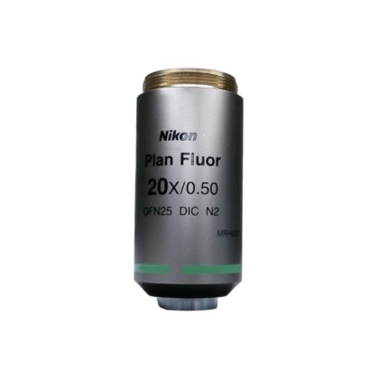 Nikon Plan Fluor DIC N2 20x/0.50 M25 Thread Size Microscope Objective ...