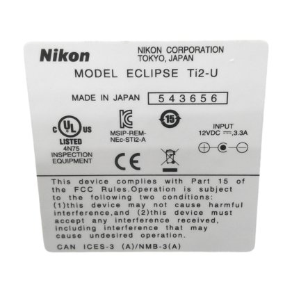Nikon Eclipse Ti2-U Inverted Phase Contrast Microscope in Newport, RI, USA