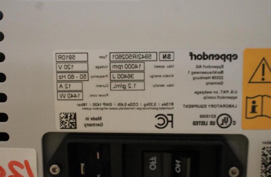 エッペンドルフ 5910R 冷却遠心分離機エッペンドルフ 5