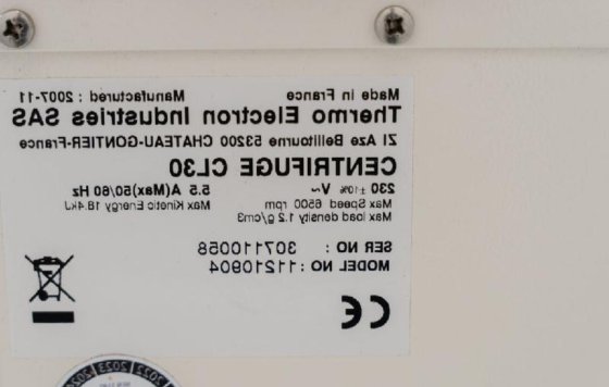 サーモIEC CL30遠心分離機