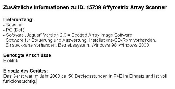 Affymetrix Array Scanner 428.2