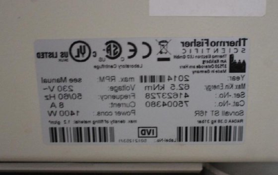 サーモ・ソーバル ST 16R 冷却遠心分離機サーモ