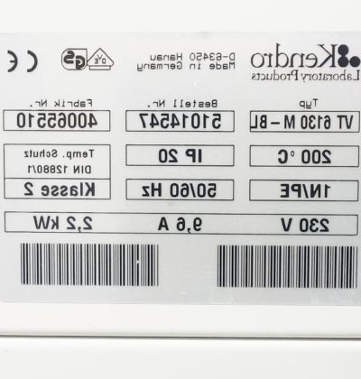サーモヘレウス VT6130M-BL 真空乾燥オーブン