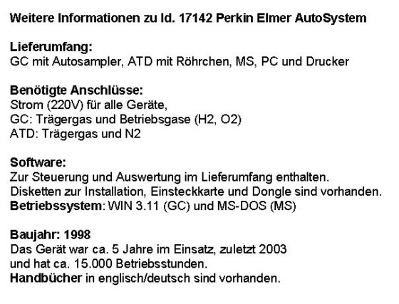 Perkin Elmer Autosystem