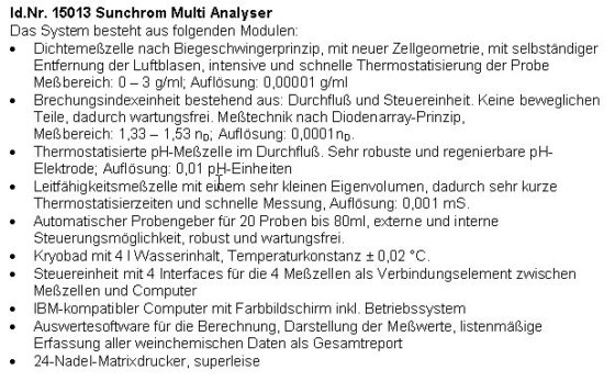 Sunchrom 多分析仪