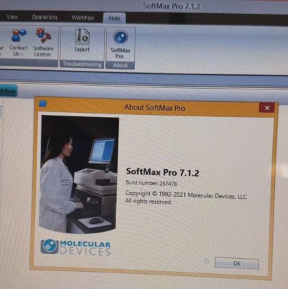 Molecular Devices Software SoftMax Pro 7.1.2 Laptop for Microplate ...