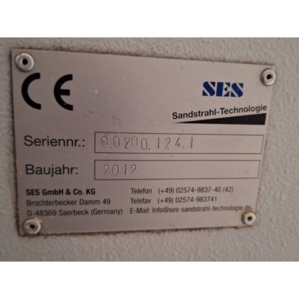 2012 Injector sandblasting system with