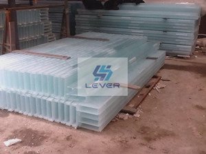 Sandblasting Glass with U Shape