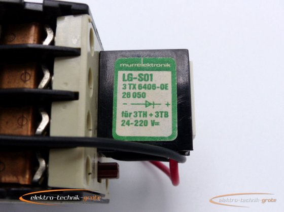 Siemens 3TB4017 0B 24V contactor with Murrelektronik LG S01 ...