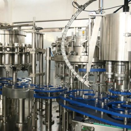 用于玻璃瓶的四合一果汁自动灌装机