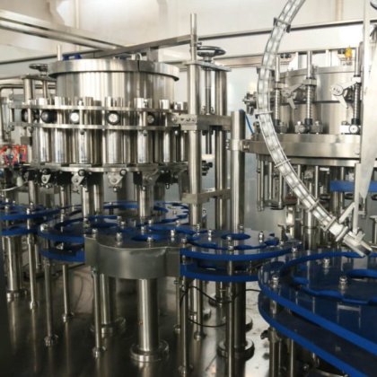 用于玻璃瓶的四合一果汁自动灌装机