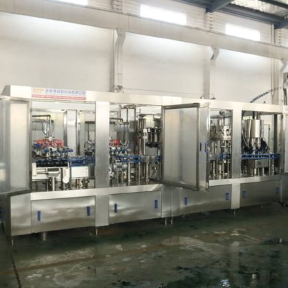 用于玻璃瓶的四合一果汁自动灌装机