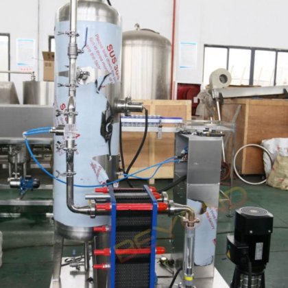 高效二氧化碳混合器，带板式换热器，用于精确的气体混合和温度控制