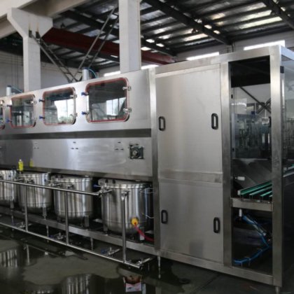 自动 5 加仑水灌装封口机 | 三合一