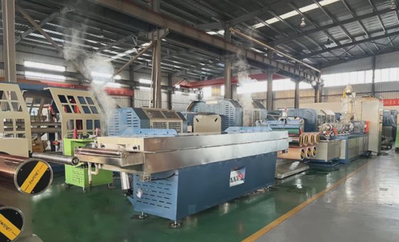 塑料圆丝拉丝机 Rope Net