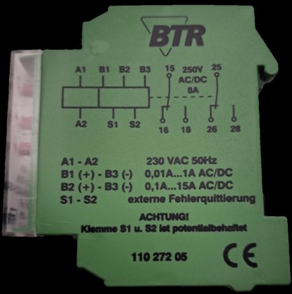 BTR EIW-C18 电流测量继电器