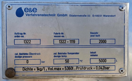 2000 Gebrauchte lagerbehälter