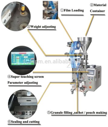 自动颗粒小饼干饼干包装称重包装机