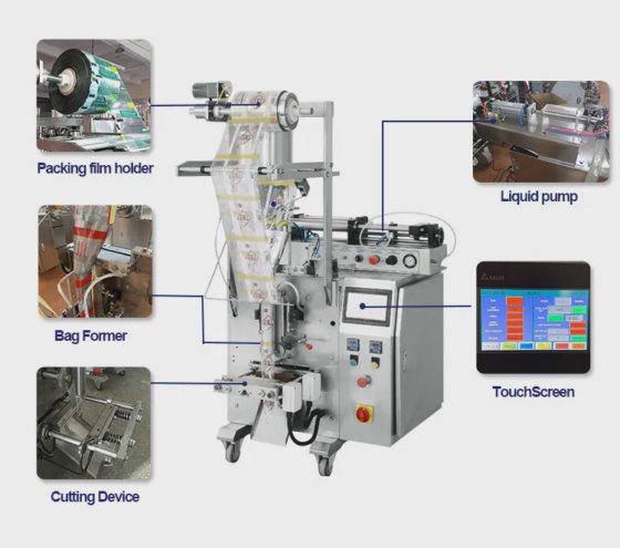 全自动番茄酱番茄酱液体饮用纯净水袋立式包装机价格