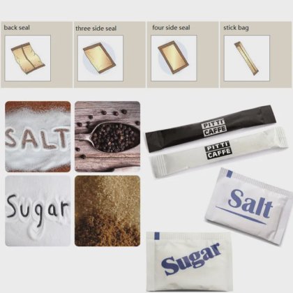 小型4辺シール式ひまわりの種袋製造包装機