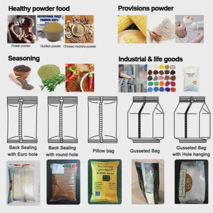 自動ジュース粉末茶粉末トウモロコシミール包装機