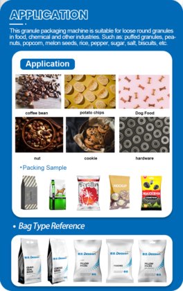 自動ポテトチップス包装機/バナナチップススナック充填シール包装機